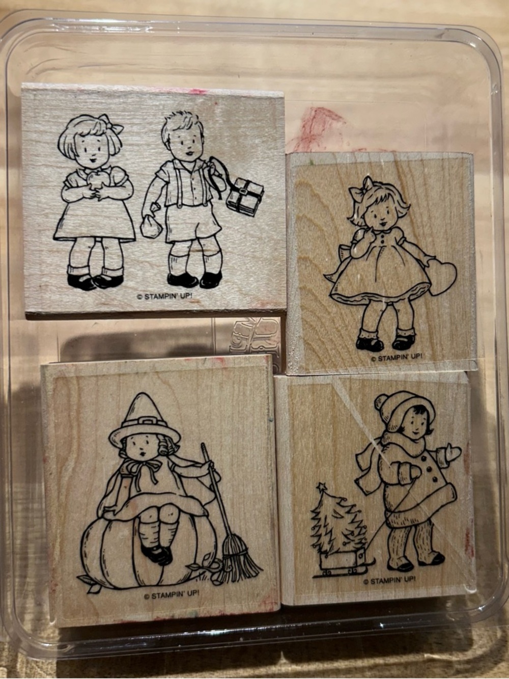 🍒 Stampin’Up! 🍒 Retired “Greeting Cards Kids” Stamp set.